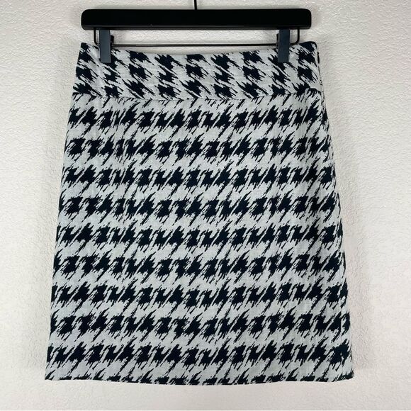 Ann Taylor Houndstooth Pencil Skirt NWT Size 4 - Picture 1 of 6